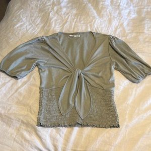 Abercrombie & Fitch Sage Green Blouse
